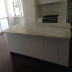 Marble Island Bench coated with Clearstone